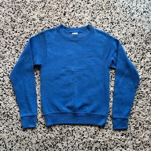 Dolfin Sweatshirt Solid Blue Crewneck Made in USA Men’s Size Small